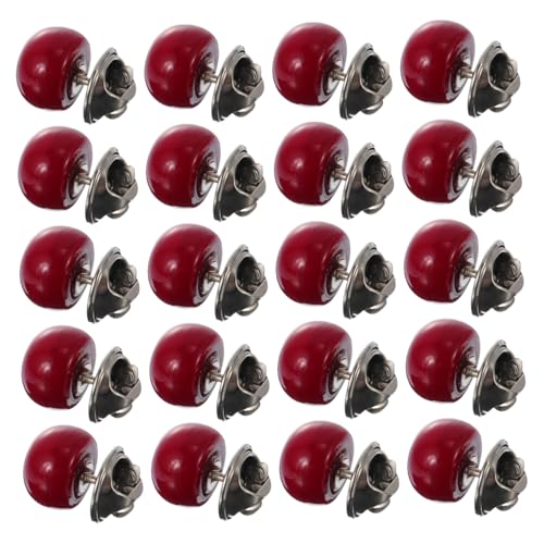 WEKAMOS 20 Stück Teiliges Rote Collar Corsages Sicherheitsknöpfe zum Nähen Abnehmbare Broschen für Kleidung Röcke Schals Dekorative und Sichere Knopfverschlüsse Vielseitiges Zubehör für von WEKAMOS