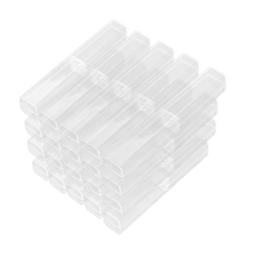 WEKAMOS 20 Stück Teiliges Transparentes PVC Pen Case Kleine Stifteboxen für Geschenkverpackung Kompakte Leichte Aufbewahrung für Kugelschreiber Geeignet für Geburtstage Feiern Geschäft von WEKAMOS