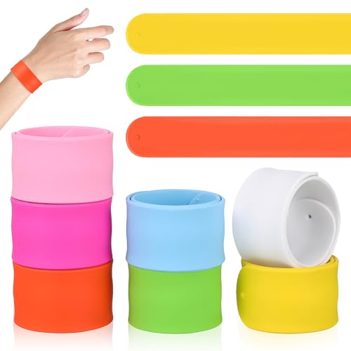 WEKAMOS 36 Stück Teiliges Silikon Slap Armband Bunte Flexible Schnapparmbänder Bequem Langlebig für Erwachsene Vielseitiges Partyzubehör und Geschenkidee von WEKAMOS