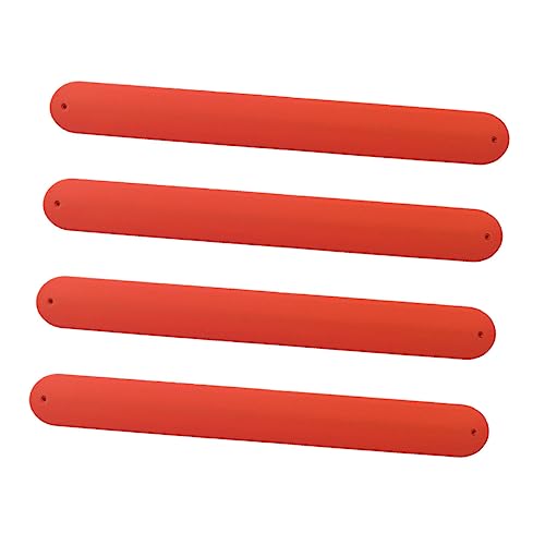 WEKAMOS 4 Stück Silikon Slap Armbänder Für Kinder Farbige Selbstgemacht Schnapparmbänder Einheitsgröße Für Mottopartys Schulprojekte Und Bastelarbeiten Hochflexibel Und von WEKAMOS