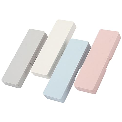 WEKAMOS 4 Stück Portable Federmäppchen Robuste Stiftbox für Schüler Praktische Aufbewahrungstaschen für Stifte für Schulbedarf Handtaschen und Schreibtischorganisation von WEKAMOS
