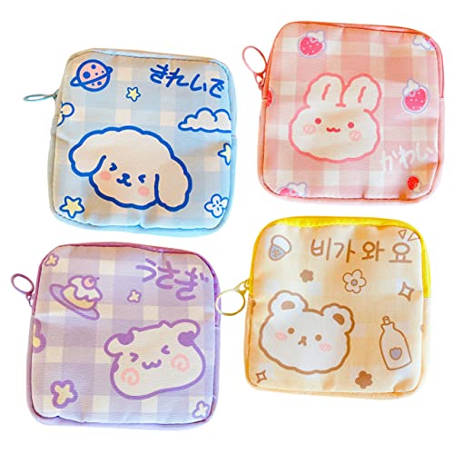 WEKAMOS 4stücke Damenbindenbeutel Menstruationsbecherbeutel Tampon-aufbewahrungsbeutel Reißverschluss Organizer Für Kleine Gegenstände Aus Hochwertigen Materialien von WEKAMOS