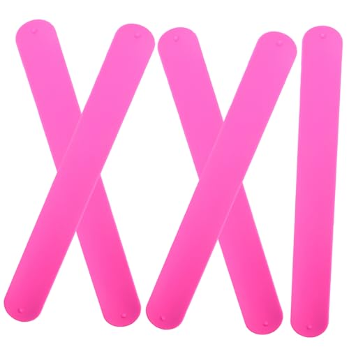 WEKAMOS 5 Stück Silikon Slap Armbänder Bunte Party Slap Bands Flexible Sichere Kinderarmbänder zum Selbstaufrollen Leicht und Kompakt als Mitgebsel für Kindergeburtstag und Feiern von WEKAMOS