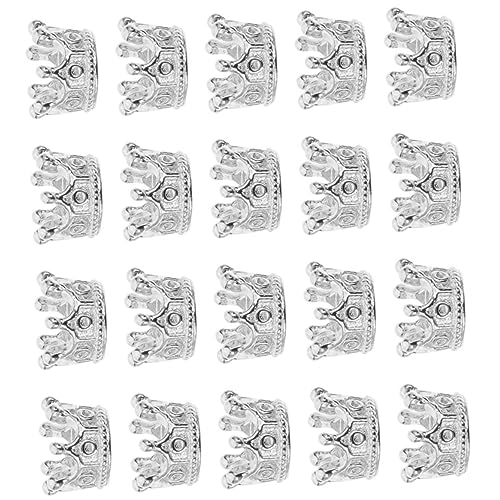 WEKAMOS 60Stücke Kronenform Anhänger Legierungs Charms für DIY Schmuckherstellung Silberne Kronen für Armbänder Schlüsselanhänger und Bastelprojekte WEKAMOS 60Stücke Kronenform Anhänger Legierungs Charms für DIY Schmuckherstellung Silberne Kronen für Armbänder Schlüsselanhänger und Bastelprojekte von WEKAMOS
