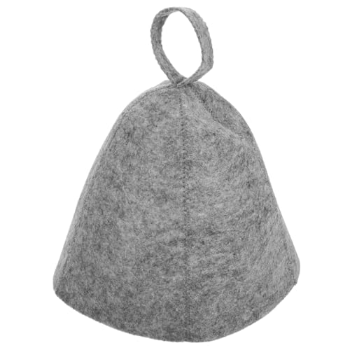WEKAMOS Filz Saunakappe Damen Leichter Atmungsaktiver Sauna Hut für Haar und Hitzeschutz Unisex Badekappe für Dampfbad Saunabesuch Schützende und Saugfähige Haarhaube von WEKAMOS