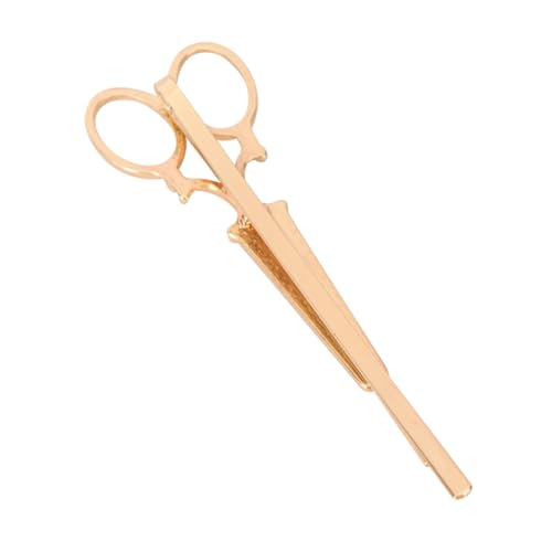 WEKAMOS Goldener Haarklammer Scissors Clip aus Langlebiger Legierung Leichtes Haarschmuck Accessoire für Mädchen Modische Kopfbedeckung für Alltag Party und Hochzeit von WEKAMOS