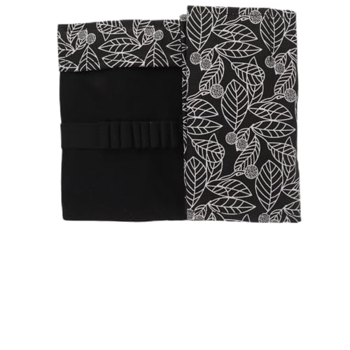 WEKAMOS Großes Roll up Mäppchen aus Leinwand mit Dekorativem Druck Fächer Stifteetui für Buntstifte Marker Pinsel Platzsparender Tragbarer Künstler Federmäppchen für Zeichnen und Malen von WEKAMOS