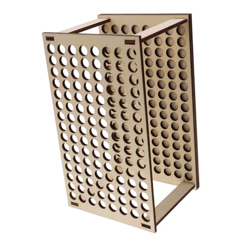 WEKAMOS Holz Pinselhalter Organizer mit Abnehmbarem Design Multifunktionale Aufbewahrung für Marker Farbstifte und Bastelmaterialien Leichter Tragbarer Stifthalter für Künstler und von WEKAMOS