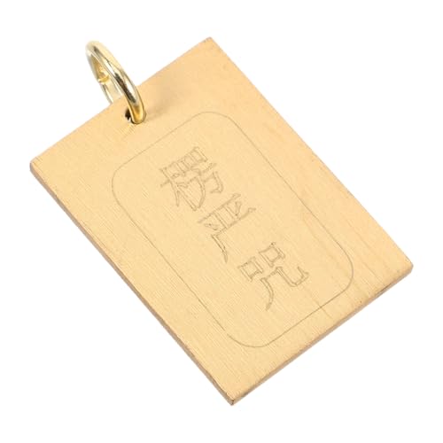 WEKAMOS Messing-anhänger Im Chinesischen Stil Mit Inschrift Als Glücksbringer Und Schlüsselanhänger Für Erwachsene Asiatisches Buddha-amulett-design Für Taschenanhänger Und von WEKAMOS