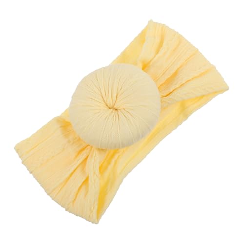 WEKAMOS Neugeborenen Stirnband mit Elastischem Donut Knoten Dehnbares Haarband für Mädchen Sanft und Angenehm Passt von Neugeborenen zu Krabbelkindern Modisches Kopftuch für Junge Mädchen von WEKAMOS