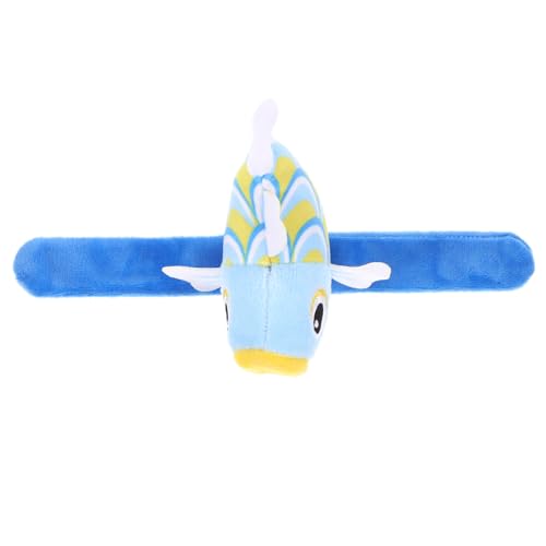 WEKAMOS Plüsch Slap Armband und Erwachsene Weiches Kuschelarmband mit Niedlichem Karpfen Verstellbares Schnapparmband für Kindergarten Bühnenauftritte und Festival Accessoires von WEKAMOS
