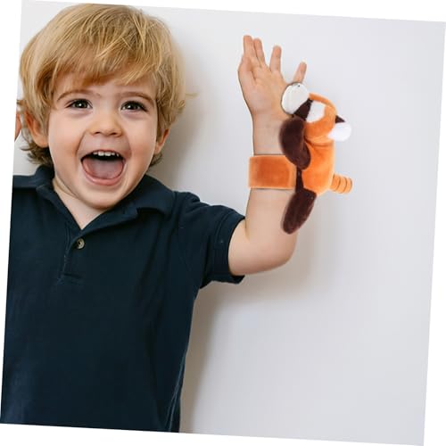 WEKAMOS Plüsch Snap Armband Kleiner Waschbär Weiches Slap Band Tiermotive Leichtes Kinderarmband Party Mitgebsel Für Mädchen Jungen Geburtstagsfeier von WEKAMOS