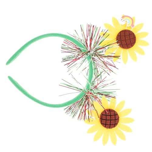 WEKAMOS Sonnenblumen Haarreif Haarschmuck Stirnband für Damen und Süßer Eleganter Haarschmuck für Hochzeit Party Fotoshooting Geschenkidee Vielseitiges Accessoire von WEKAMOS