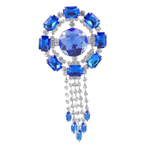 WEKAMOS Strass Brosche mit Quasten Dekorative Anstecknadel für Festlichkeiten Modisches Accessoire für Kleider Taschen und Hüte Einfach Anzubringen als WEKAMOS Strass Brosche mit Quasten Dekorative Anstecknadel für Festlichkeiten Modisches Accessoire für Kleider Taschen und Hüte Einfach Anzubringen als von WEKAMOS