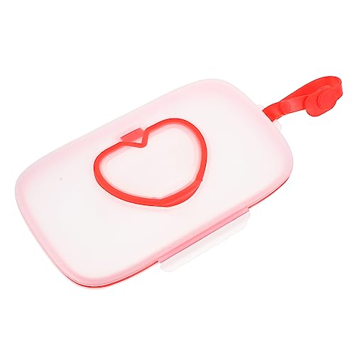 WEKAMOS Tragbare Feuchttücherbox aus Sicherem PP Wiederverwendbar mit Praktischem Knopf und Aufhängeschlaufe für Babywagen und Unterwegs Kompakte Aufbewahrung für Babytücher von WEKAMOS