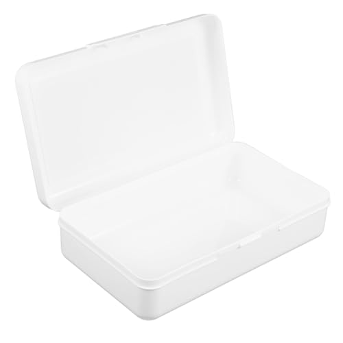 WEKAMOS Transparente Kunststoff Stiftebox mit Praktischem Deckel Große Kapazität Robust und Sicher für Schule und Büro Vielseitige Aufbewahrung für Stifte Buntstifte Marker und Mehr von WEKAMOS