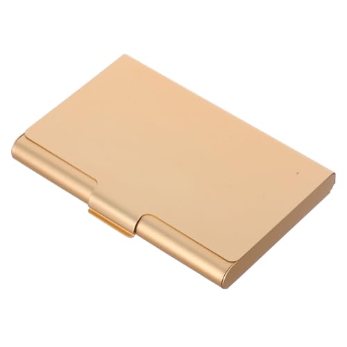 WEKAMOS Aluminium Legierung Kartenetui Mit Notizhalter Kompakte Und Leichte Aufbewahrung Für Visitenkarten Und Kreditkarten Für Büro Und Alltag von WEKAMOS