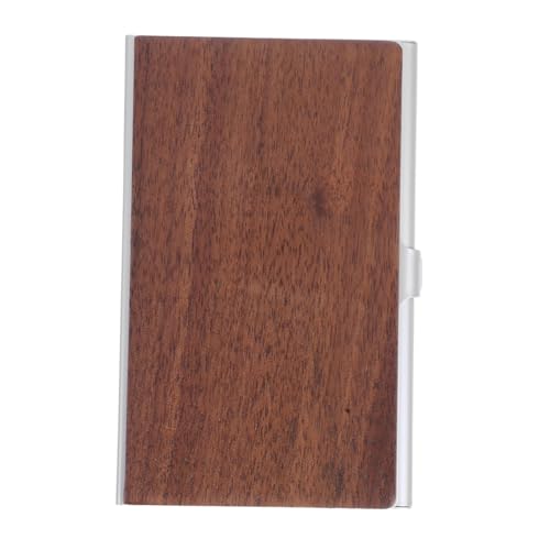 WEKAMOS Visitenkartenetui Holzoptik Metall Kompakter Business Card Holder mit Edlem Holzmaserung Design Stilvoller Kartenhalter für Büro und Unterwegs Tragbar und Elegant für und Damen WEKAMOS Visitenkartenetui Holzoptik Metall Kompakter Business Card Holder mit Edlem Holzmaserung Design Stilvoller Kartenhalter für Büro und Unterwegs Tragbar und Elegant für und Damen von WEKAMOS
