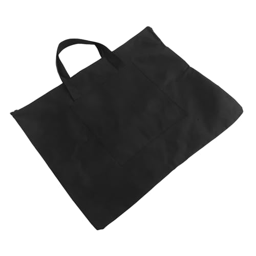 WEKAMOS wasserdichte Malertasche aus Robustem Canvas Extra mit Reißverschluss und Tragegriff Große Aufbewahrungstasche für Zeichenbretter Skizzenpapier Farben und Künstlerbedarf Schwarzes von WEKAMOS