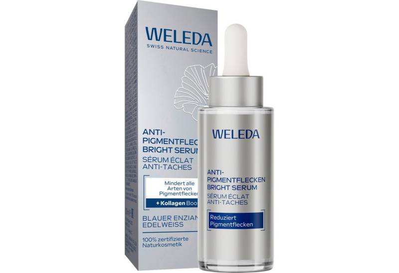 WELEDA Anti-Falten-Serum Anti-Pigmentflecken Bright Serum, weniger Pigmentflecken, mehr Kollagen von WELEDA