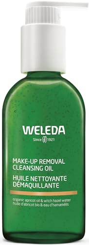 WELEDA Bio Make-Up Removal Cleansing Oil - parfümfreies Naturkosmetik Gesichtspflege Reinigungsöl zur Entfernung von Make-Up hinterlässt ein seidiges Hautgefühl ohne fettiges Finish (vegan, 150 ml) von Weleda