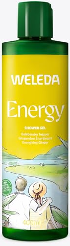 WELEDA Bio Energy XL Duschgel vegan - Naturkosmetik Aroma Dusche für Frauen & Männer mit Ingwer / Zedernholz Duft - Natürliche Hautpflege Duschseife zur Reinigung von Gesicht & Körper (1x 400ml) von Weleda
