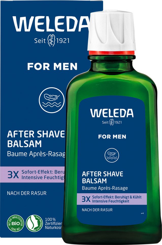 WELEDA Gesichtsemulsion Weleda For Men After Shave Balsam, zur Pflege und Beruhigung der Haut nach der Rasur von WELEDA