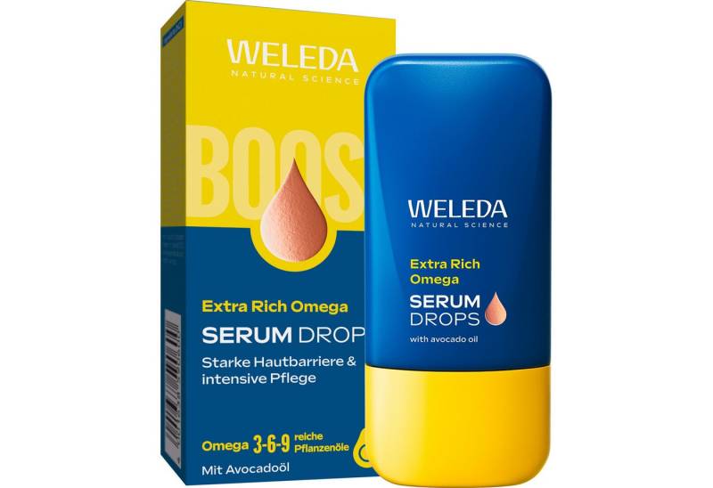 WELEDA Gesichtsserum Extra Rich Omega Serum Drops, stärkt die Hautbarriere, schenkt deiner Haut neue Energie und Pflege von WELEDA