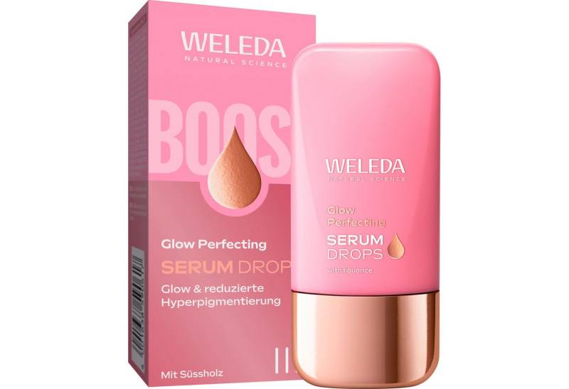 WELEDA Gesichtsserum Glow Perfecting Serum Drops, für mehr Glow und ein ebenmäßiges, natürlich perfektioniertes Hautbild von WELEDA