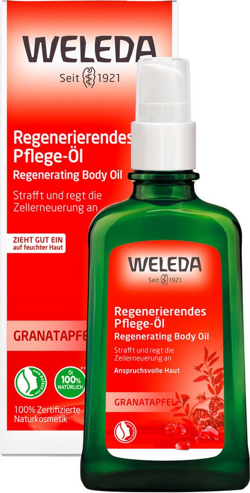 WELEDA Körperöl Weleda Granatapfel Regenerierendes Pflege-Öl, fördert die Elastizität & Festigkeit, bewahrt die Feuchtigkeit von WELEDA