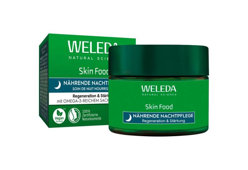 WELEDA Nachtcreme Weleda Skin Food Nährende Nachtpflege, für trockene Haut, regeneriert & stärkt die natürliche Hautbarriere von WELEDA