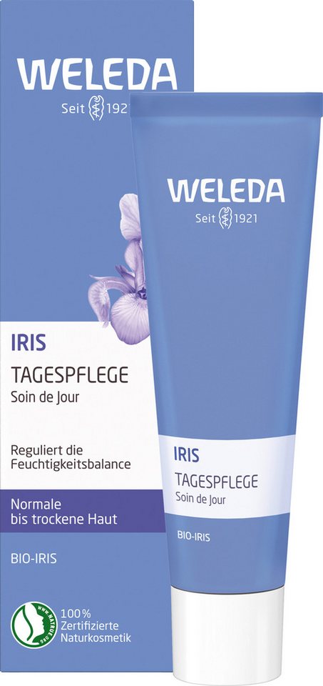 WELEDA Tagescreme Weleda Iris Tagespflege, reguliert die Feuchtigkeitsbalance von normaler bis trockener Haut von WELEDA