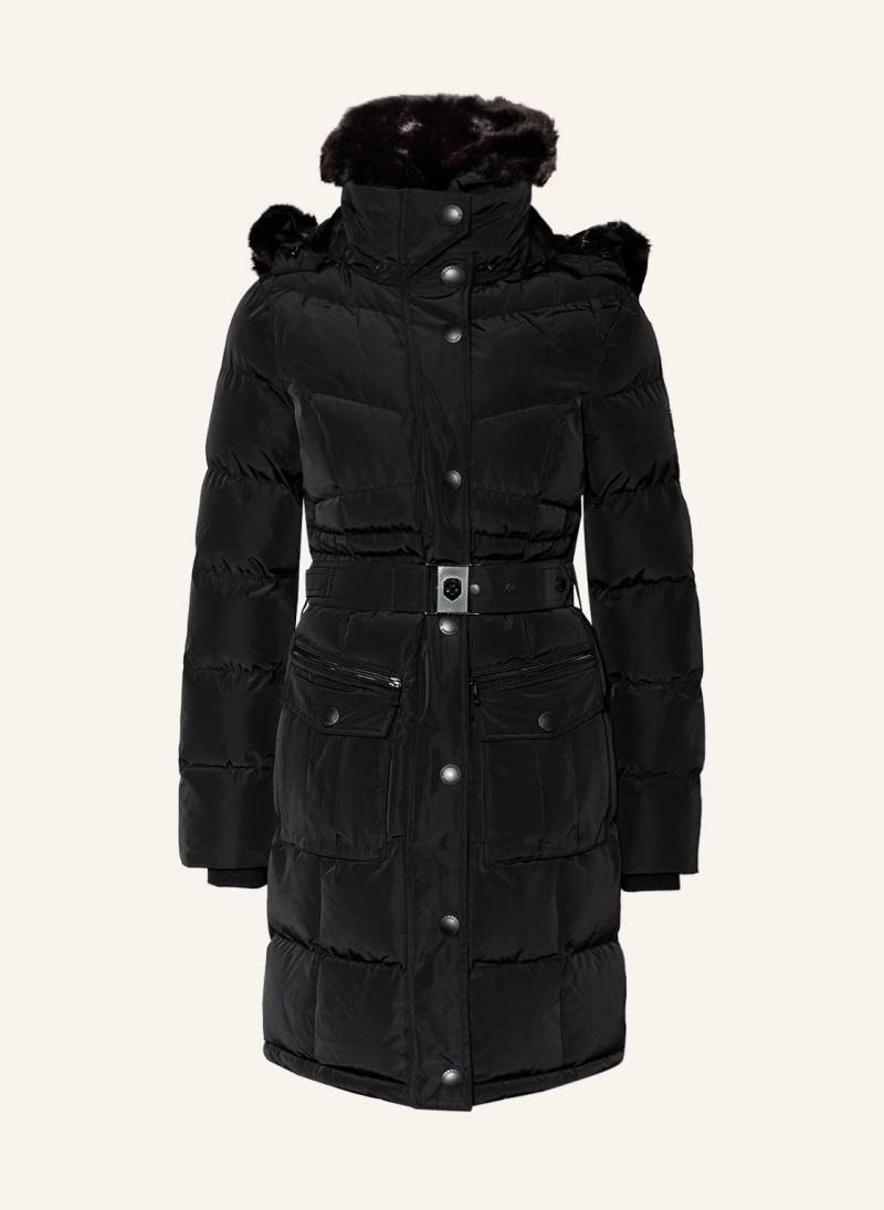 Wellensteyn Steppmantel Opium Mit Abnehmbarem Kunstfell schwarz von WELLENSTEYN