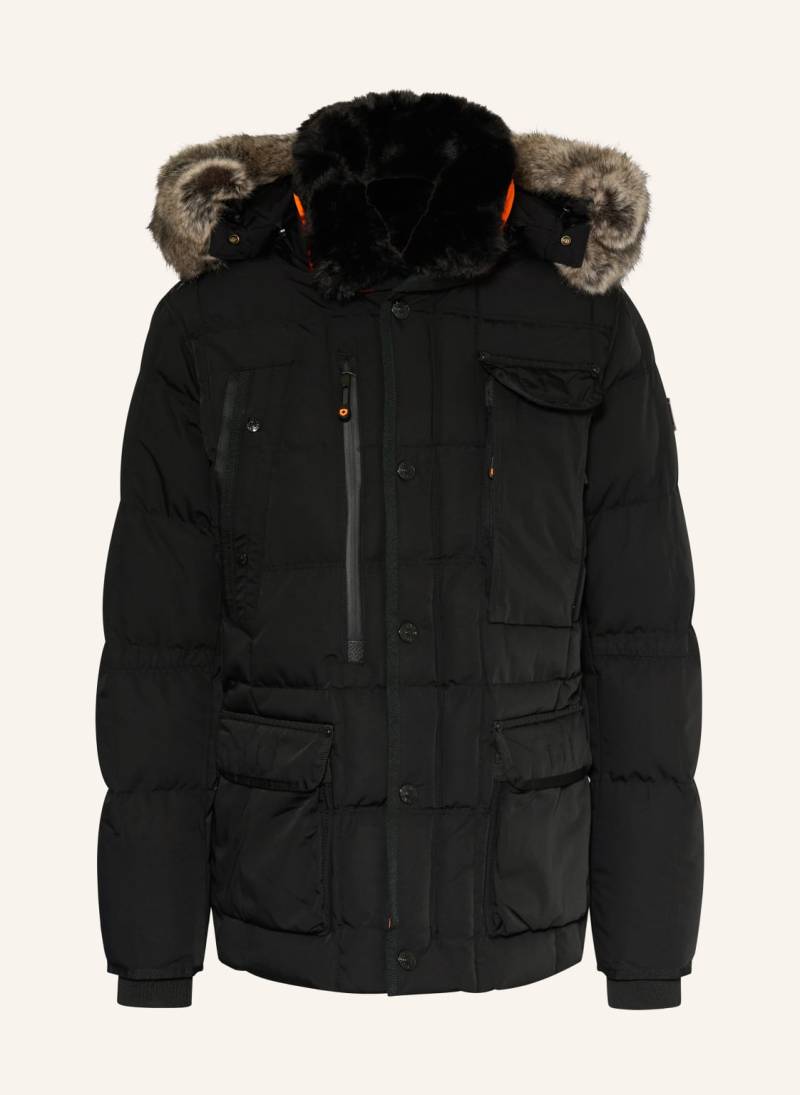 Wellensteyn Steppjacke Marvellous Mit Kunstpelz Und Sorona® Aura-Isolierung schwarz von WELLENSTEYN