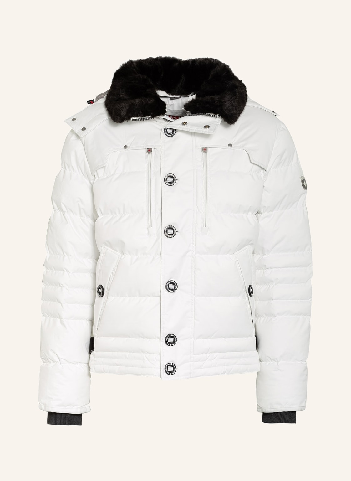 Wellensteyn Steppjacke Starstream Mit Abnehmbaren Kunstpelzbesatz weiss von WELLENSTEYN