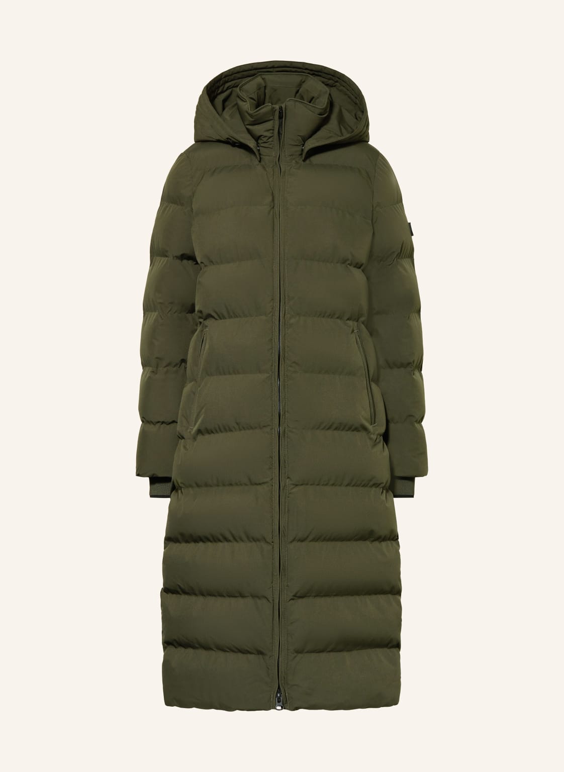 Wellensteyn Steppmantel Goldmine Extra Long Mit Abnehmbarer Kapuze gruen von WELLENSTEYN