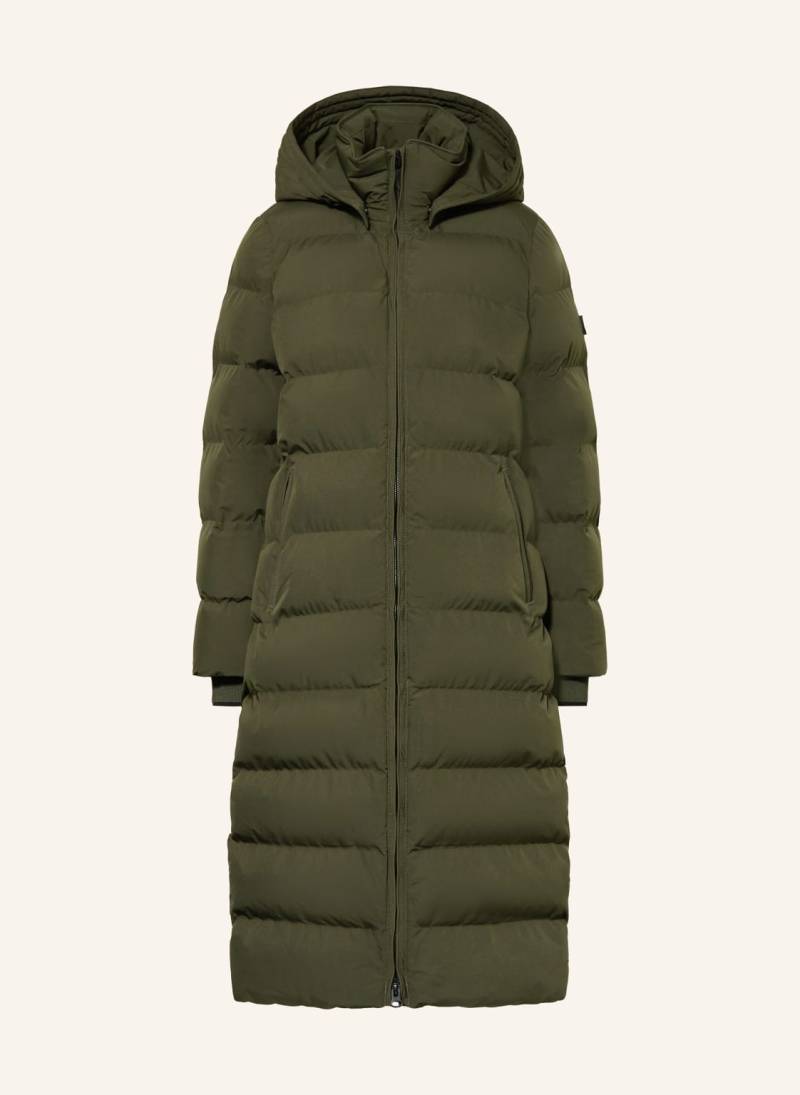 Wellensteyn Steppmantel Goldmine Extra Long Mit Abnehmbarer Kapuze gruen von WELLENSTEYN