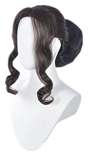 WELLHY 2020 Kibutsuji Muzan Anime Cosplay Perücke: Kimetsu no Yaiba Kostüme Halloween Männer Schwarz Kurzes Lockiges Synthetisches Haar Coser Perücke von WELLHY