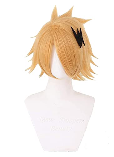 WELLHY Anime Cosplay Perücke for My Hero Academia Shinsou Hitoshi Synthetische Perücke mit gratis Perückenkappe Coser Perücke von WELLHY