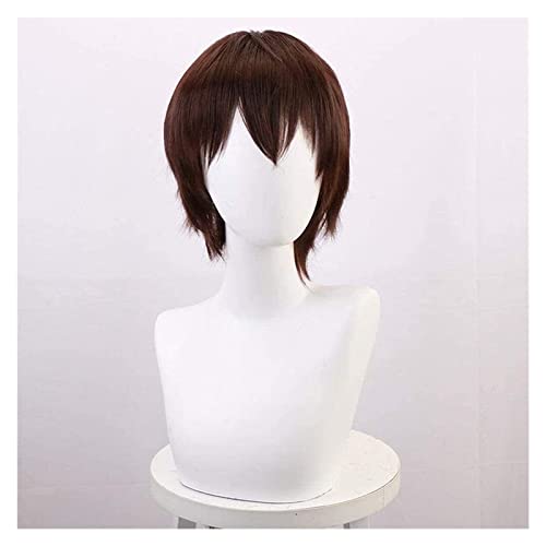 WELLHY Anime Cosplay Perücken Bungo Stray Dogs Hochtemperatur Seide Rose Innennetz Dunkelbraune Perücke Cosplay Party Perücken + Perückenkappe KEEBON Coser Perücke von WELLHY