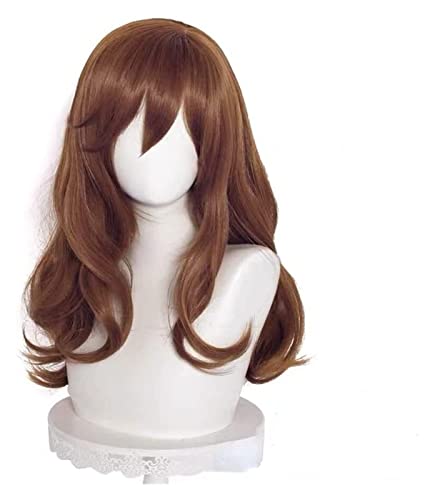 WELLHY Anime Horimiya Kyouko Hori Cosplay Perücke Braunes langes gewelltes Haar Rollenspiel Halloween Perücken mit Perückenkappe Coser Perücke von WELLHY