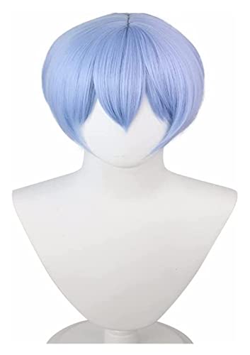 WELLHY Cosplay Perücke 12' Eva Hellblau Kurz Glatt Anime Perücke Ayanami Rei Cosplay Synthetische Perücke Hitzebeständig Maskerade Party Kostüm Farbige Perücke for Coser WELLHY Cosplay Perücke 12' Eva Hellblau Kurz Glatt Anime Perücke Ayanami Rei Cosplay Synthetische Perücke Hitzebeständig Maskerade Party Kostüm Farbige Perücke for Coser von WELLHY