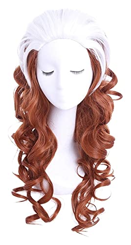 WELLHY Cosplay Perücke 60cm/23.62inches Cosplay Perücken Weiß Gemischtes Hitzebeständiges Synthetisches Haar Perucas Cosplay Perücke for Coser von WELLHY
