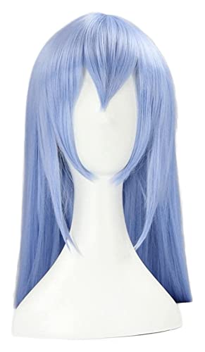 WELLHY Cosplay Perücke Akame Ga Kill!Jaegers Esdeath Cosplay Perücke Glatt Blau Perücke Hitzebeständiges Synthetisches Haar + Perückenkappe Halloween Party Requisiten for Coser von WELLHY