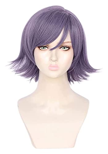 WELLHY Cosplay Perücke Akudama Drive Courier Lila Kurze Perücke Cosplay Kostüm Hitzebeständiges Kunsthaar Karneval Party Perücken for Coser von WELLHY