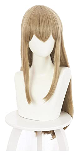 WELLHY Cosplay Perücke Anime Adachi zu Shimamura Charakter Shimamura Hogetsu Cosplay Lange Perücke Hitzebeständiges Synthetikhaar Hellbraun + Perückenkappe for Coser von WELLHY