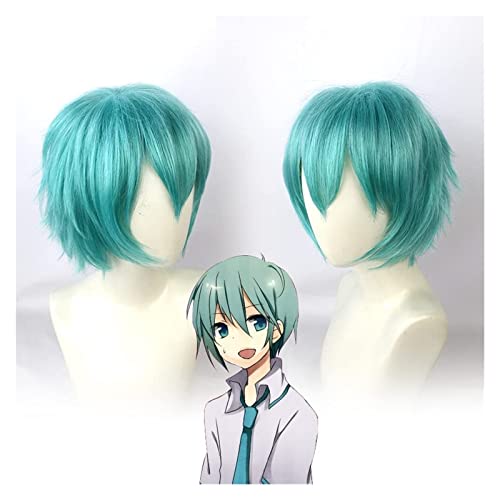 WELLHY Cosplay Perücke Anime Cosplay Kleidung Perücke Männer kurzes grünes Haar mit Perückenkappe for Halloween Party Alltag Karneval Nachtleben Konzerte Hochzeiten for Coser von WELLHY