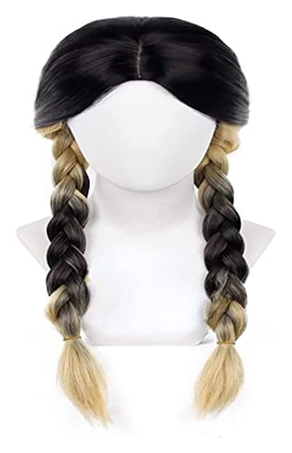 WELLHY Cosplay Perücke Anime Cosplay Kostüm Perücke Tokyo Revengers Perücke Ran Haitani Perücke Farbverlauf Doppelter Pferdeschwanz Zöpfe Perücke mit Gratis Perückenkappe for Halloween Party Karneval von WELLHY