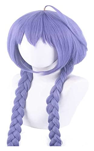 WELLHY Cosplay Perücke Anime Cosplay Perücke Jobless Reincarnation Migurdia Perücke 100CM Lila Lange Perücke mit Gratis Perückenkappe for Party Täglich Halloween Cosplay Perücke for Coser von WELLHY