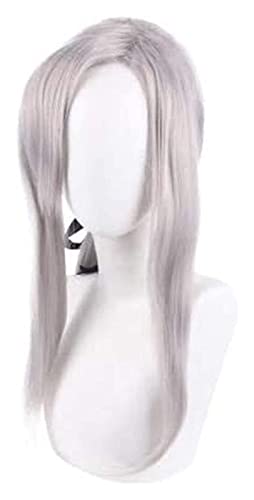 WELLHY Cosplay Perücke Anime Cosplay Perücke Seraph of The End Ferid Bathory Silbergrau Lange Haare Lila Comic-Con Weihnachten Karneval Halloween Party Alltag Männer und Frauen Mode Perücke for Coser von WELLHY